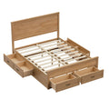 Modern Storage Platform Bed Frame With 6 Drawers