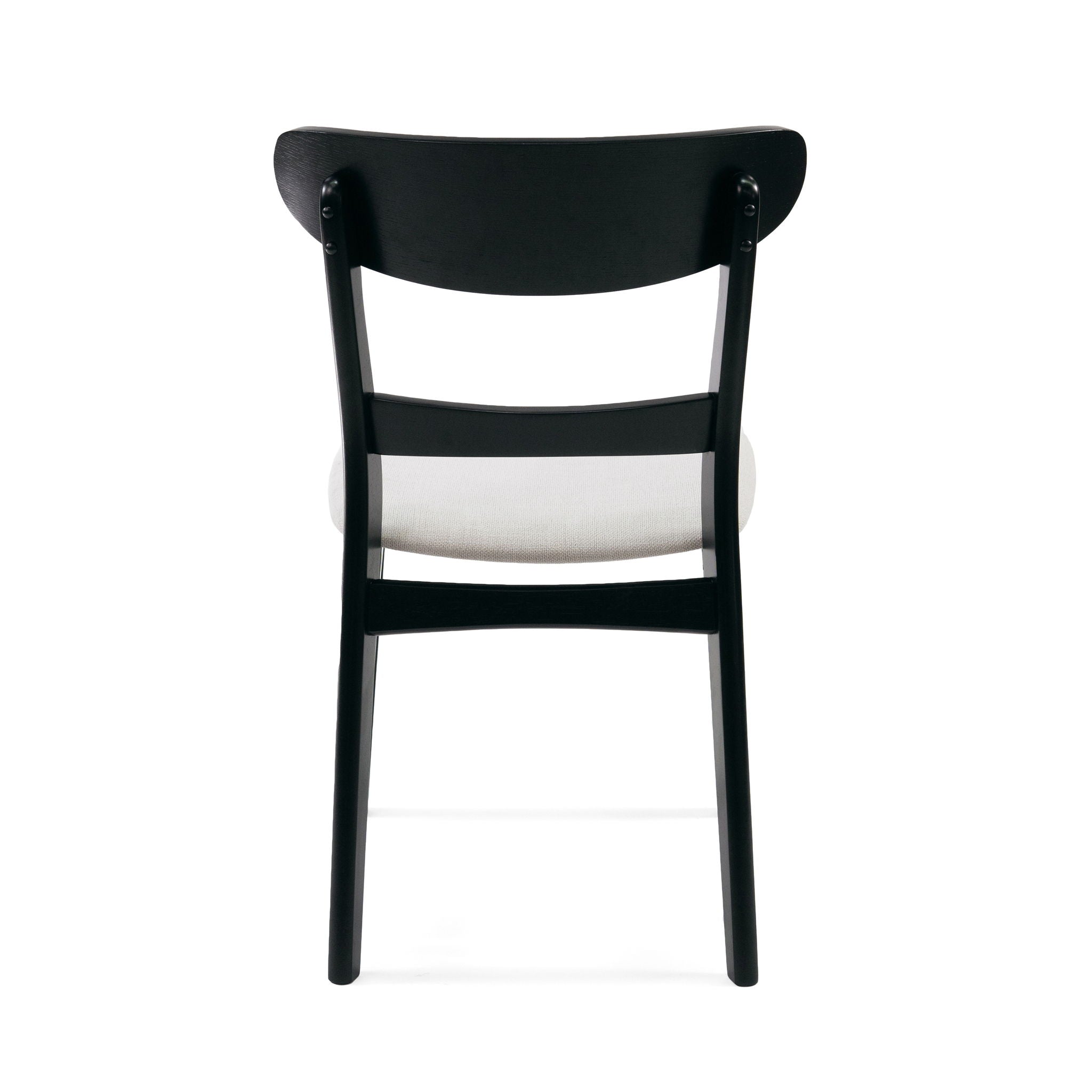 Mid Century Dining Chairs With Cushioned Seats And Wood Frame (Set of 2)