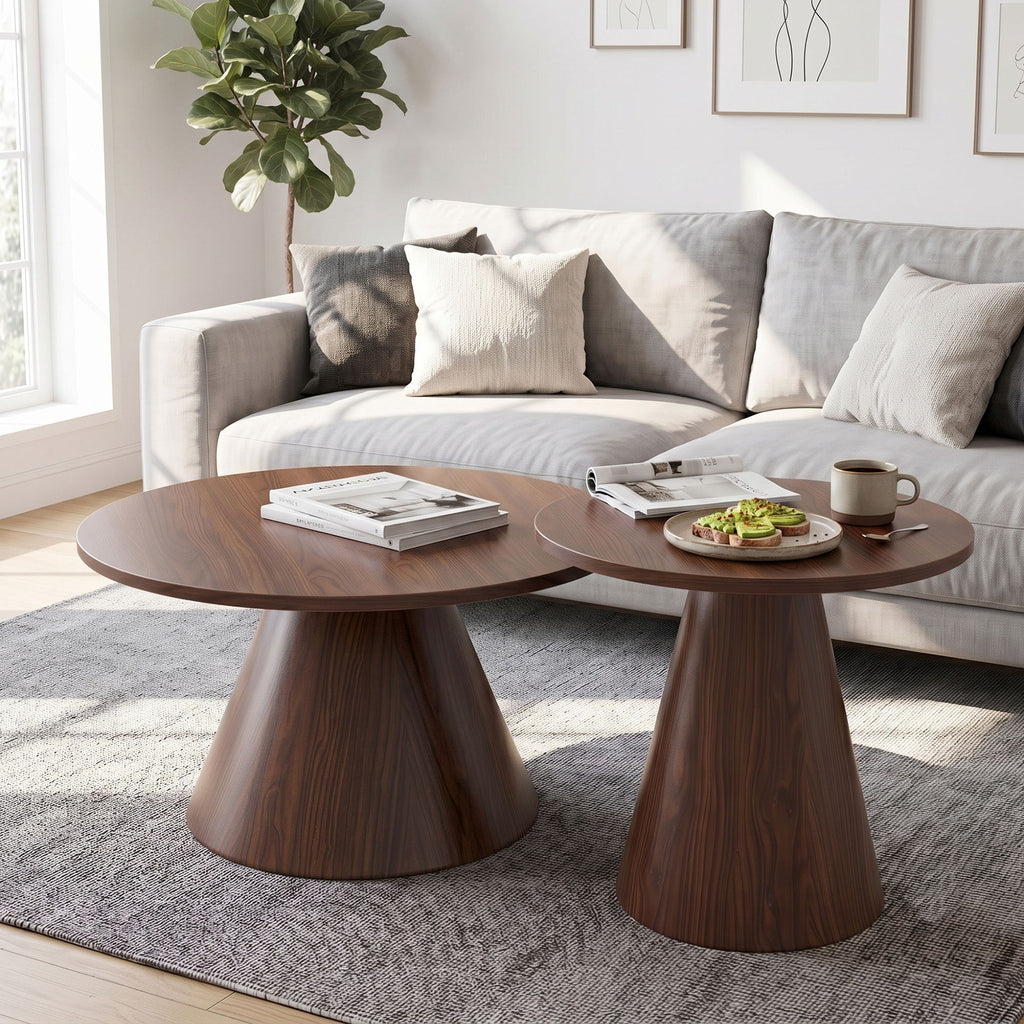 Modern Nesting Coffee Table Set For Living Room