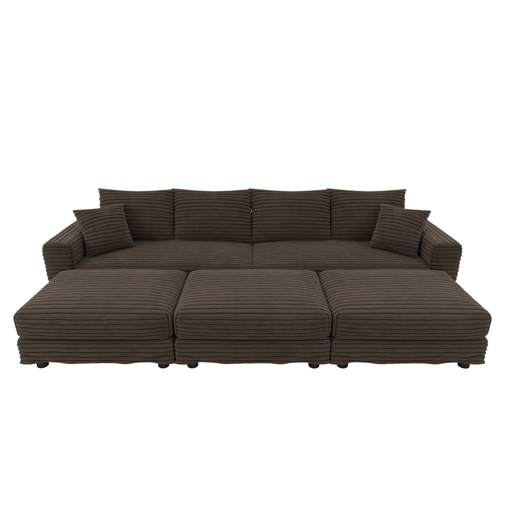 Modern Comfy Upholstered Sofa Cloud Couch & Deep Seat Couches