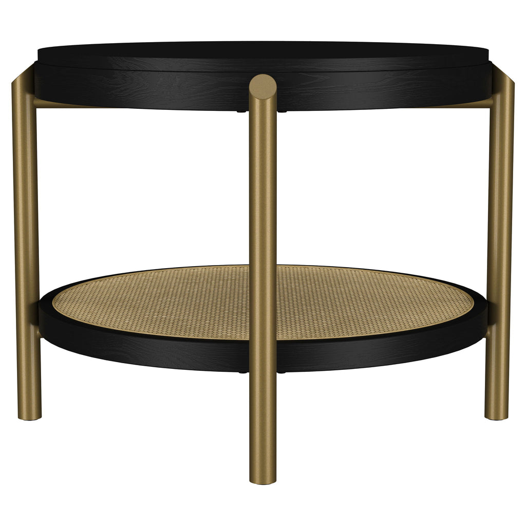 Benson - Round Table With Storage Shelf