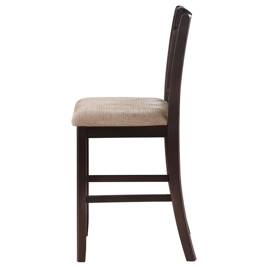 Lattice Back Counter Height Stools (Set of 2)