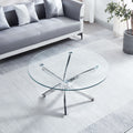 Modern Round Tempered Glass Table With Legs