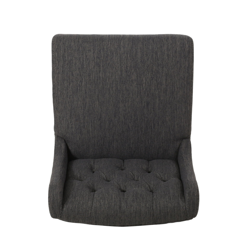 Solstara - Upholstered Dining Barstool With Button Tufted And Wing Back