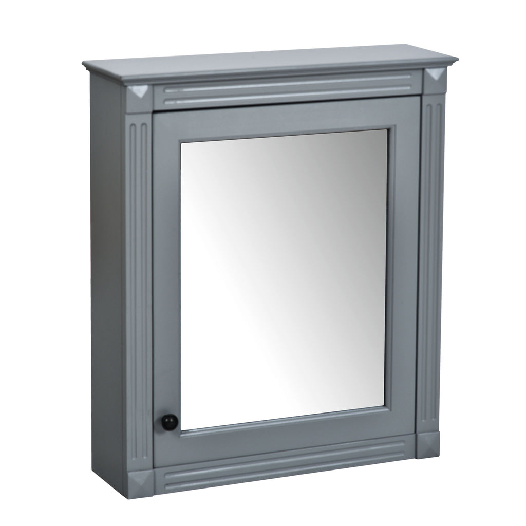 Wall Mounted Bathroom Storage Cabinet With Mirror, Medicine Cabinet With Height Adjustable Shelf