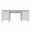 Selena - Double Pedestal Desk - Rustic White