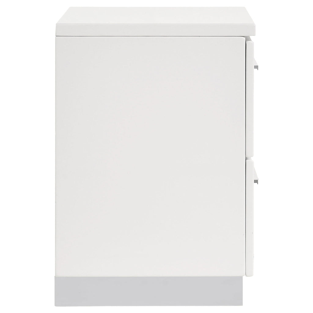 Dulcey - 2 Drawer Nightstand - Gloss White