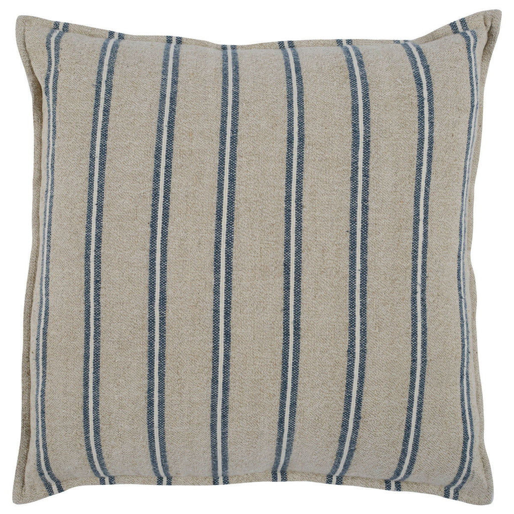 Delgada - 26" x 26" Pillow - Natural / Blue