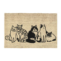 Doormats - Kitty Crew Doormat - Black / Sand