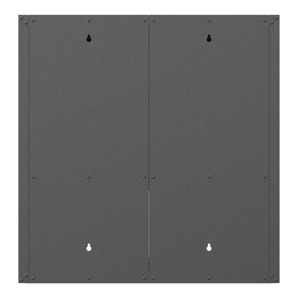Metal Wall Mounted Tool Storage Cabinet With Locking Door, 1 Shelf & 1 Drawer