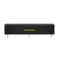 Minimalist TV Stand For TVs Up To 85", Modern Entertainment Center Media Console With 4 Spacious Cabinets For Living Room