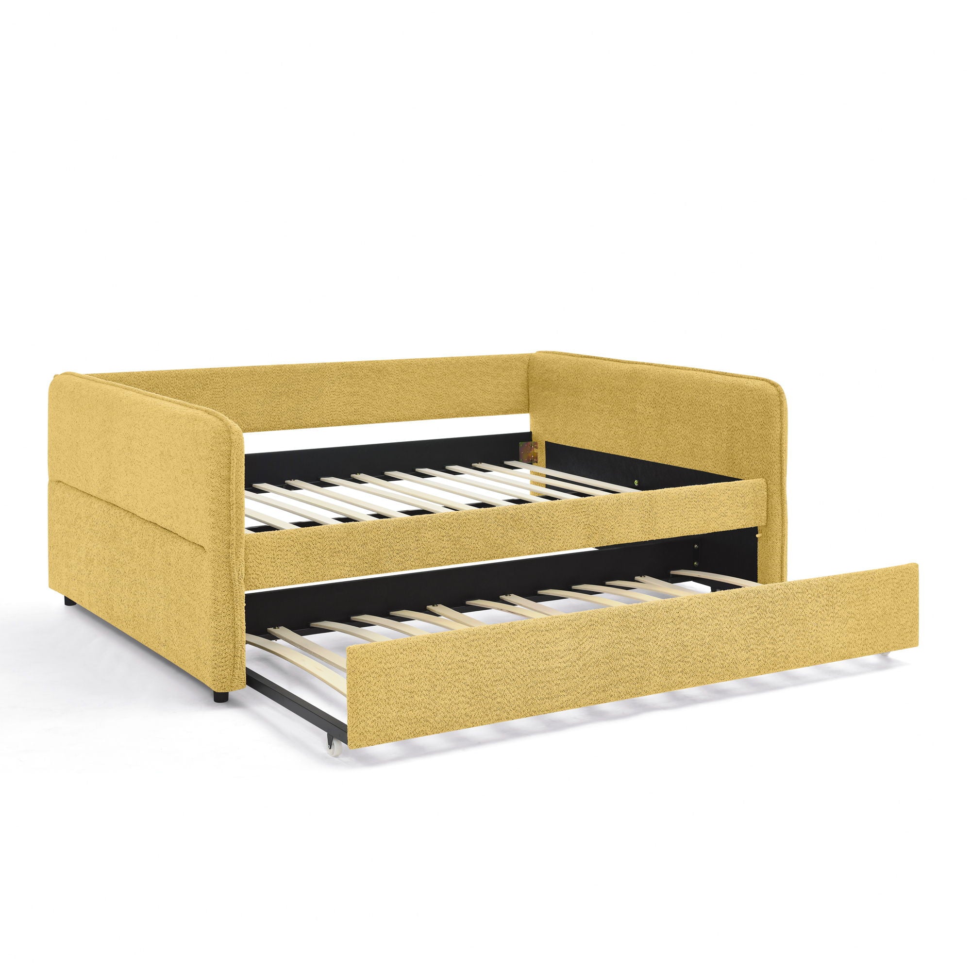 Upholstered Daybed With Pop Up Trundle