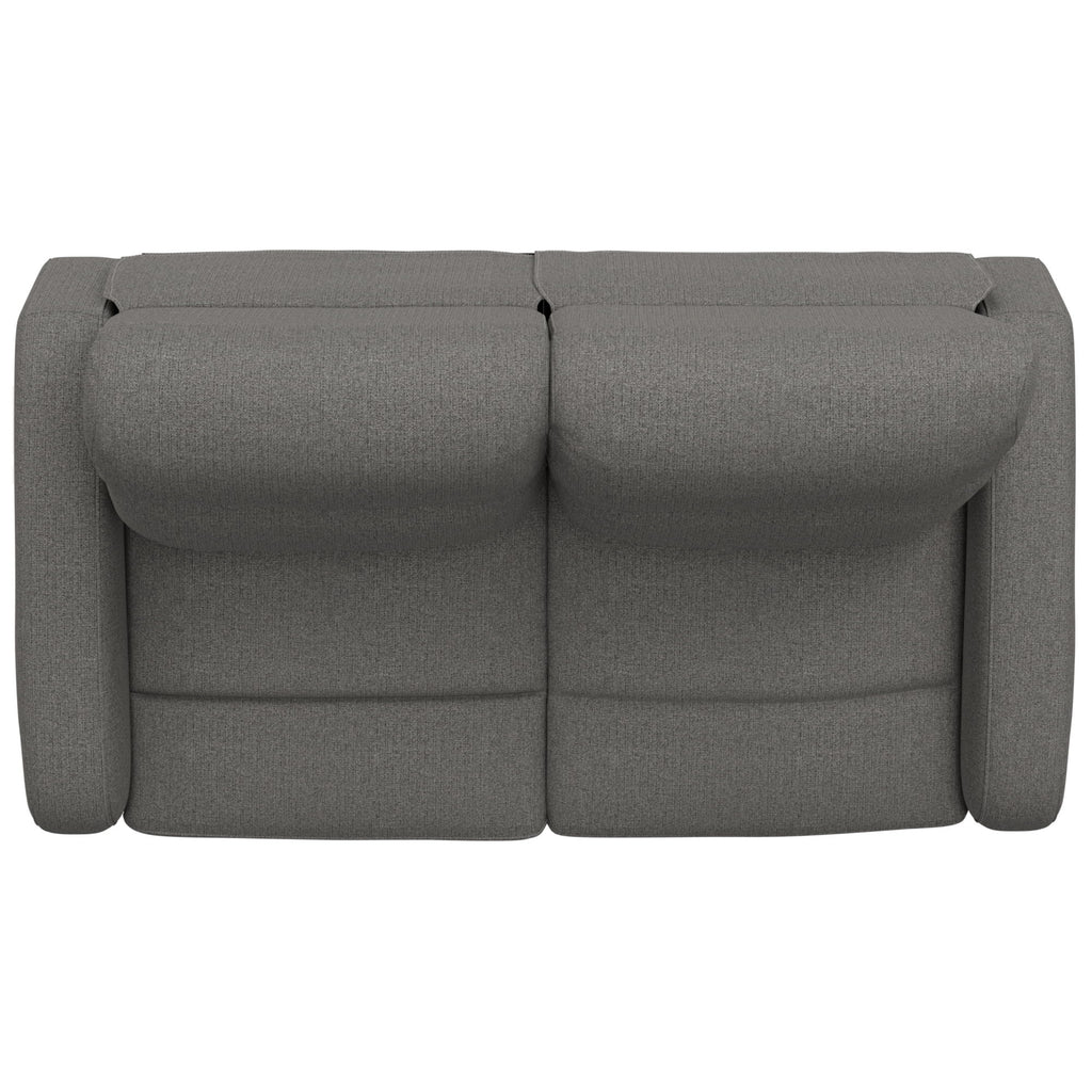 Manual Reclining Loveseat With Dual Seating Support For Living Room