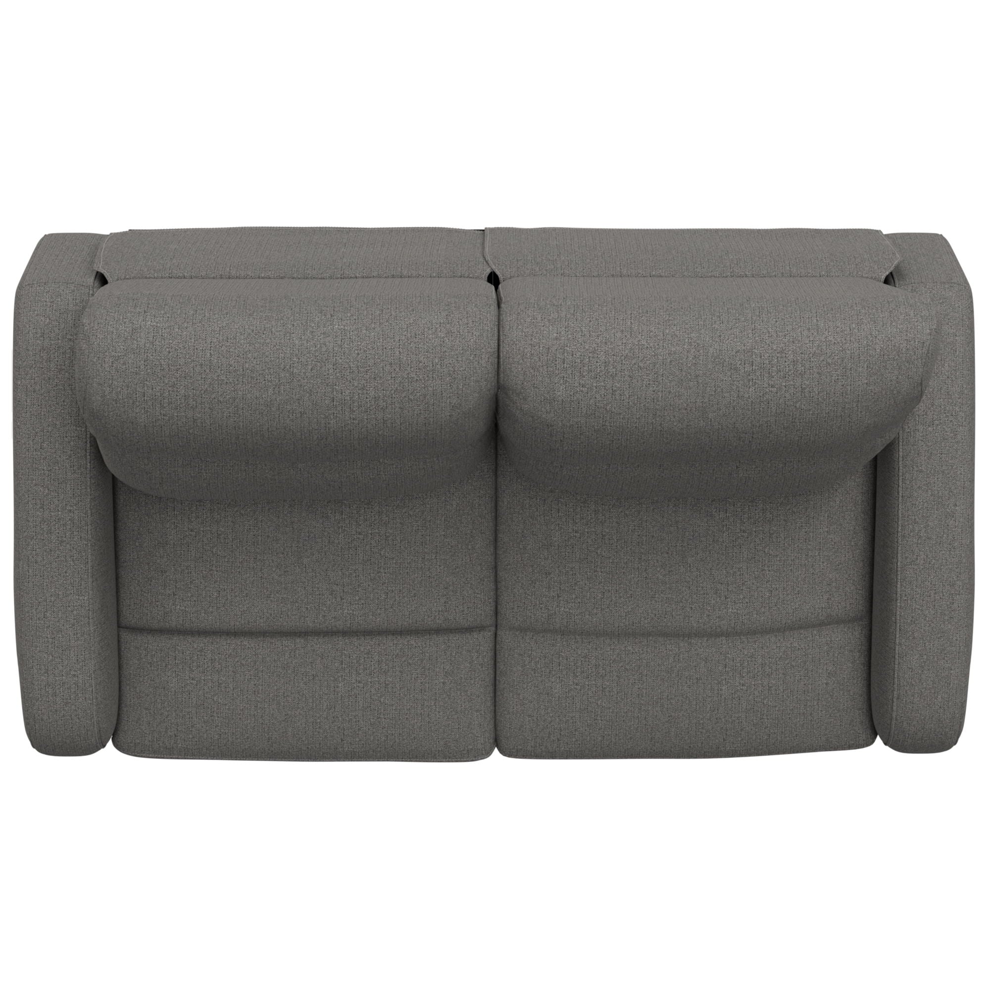 Manual Reclining Loveseat With Dual Seating Support For Living Room