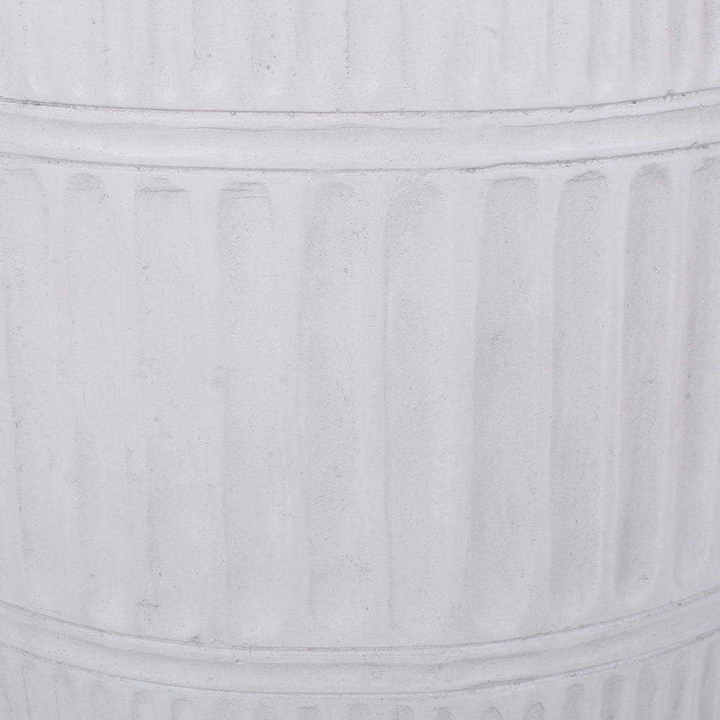 Outdoor Patio End Table - Antique White
