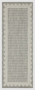 Sunshine - 2'7" X 7'3" Indoor, Outdoor Area Rug, Polypropylene - Silver