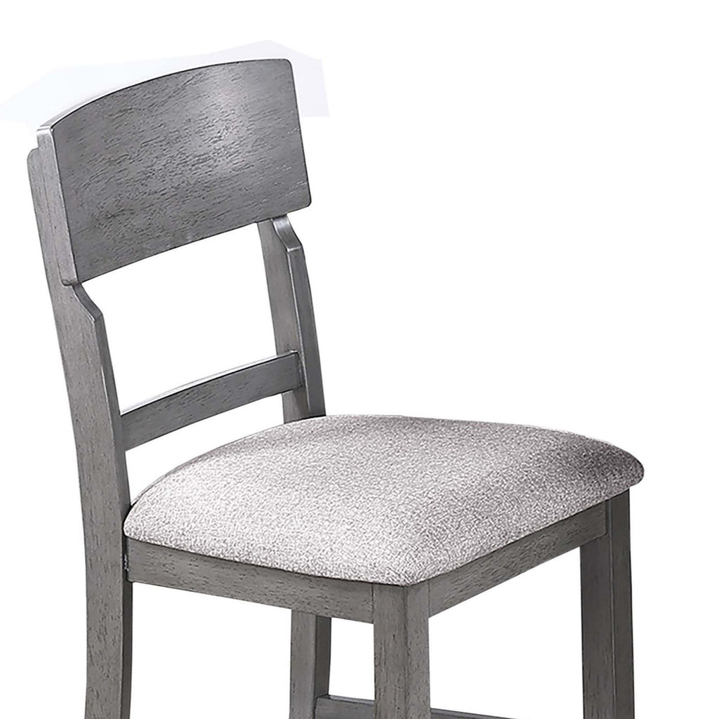 Contemporary Counter Height Dining Set With Built In Lazy Susan