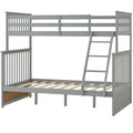 Bunk Bed With Ladder, And Safety Guard Rails