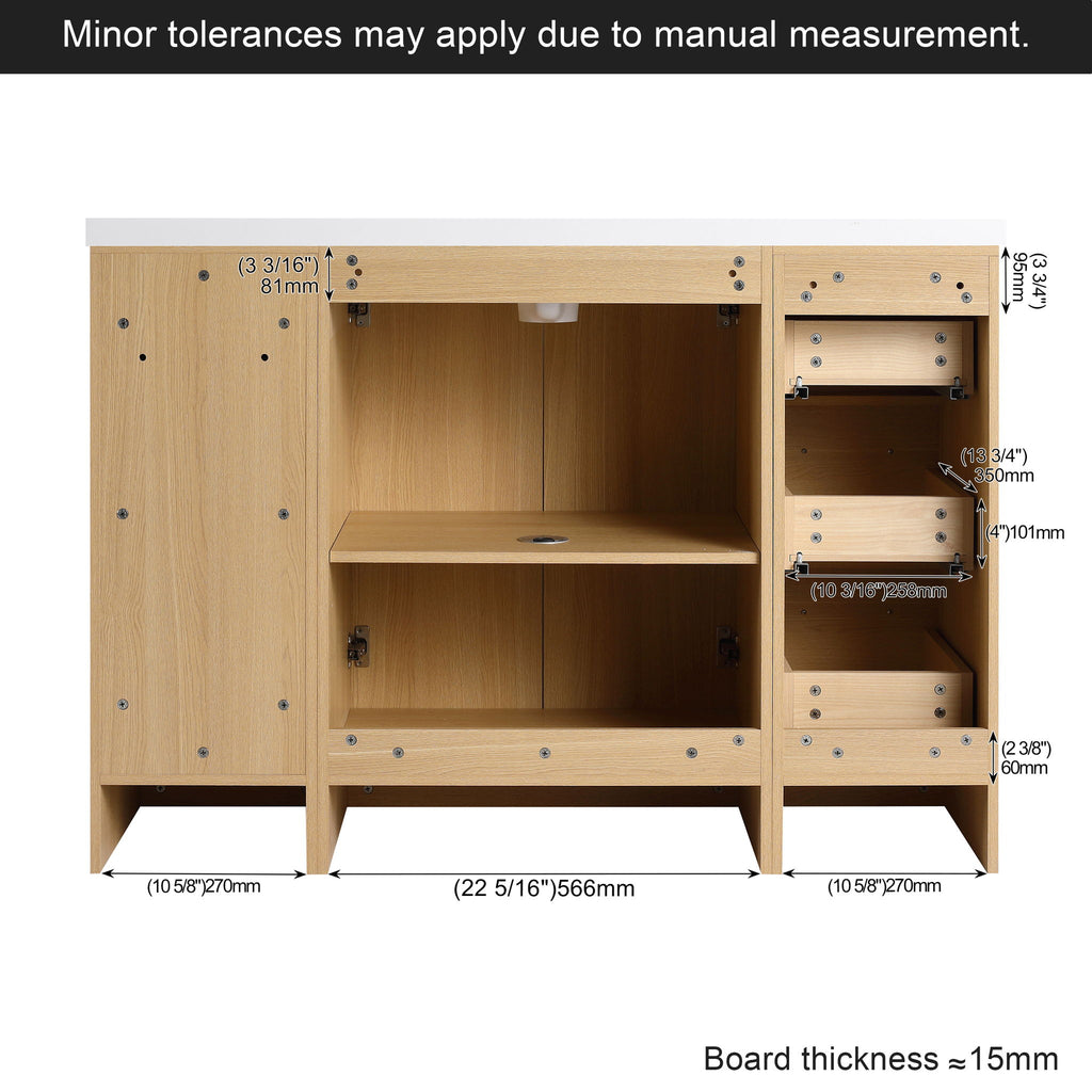 Floating Bathroom Vanity With Sink, Modular Cabinet