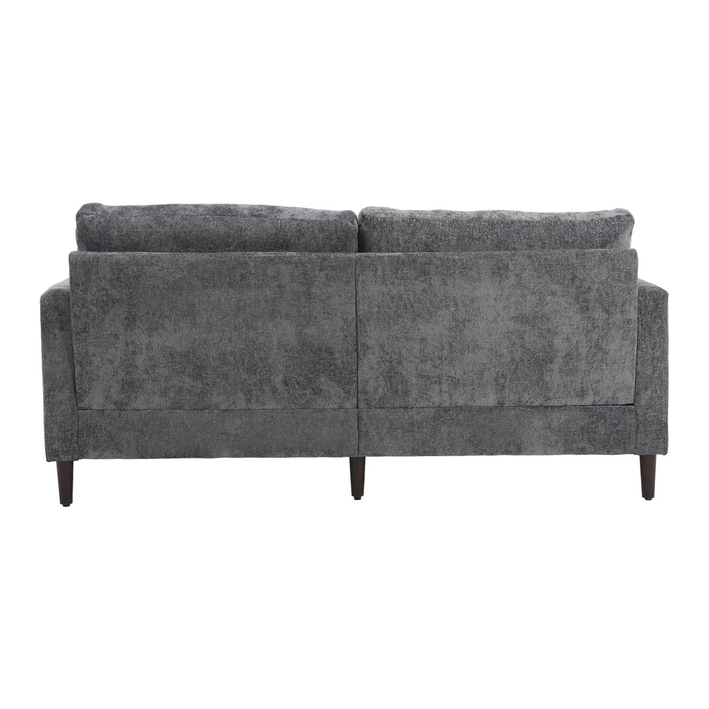 Mid Century Modern Fabric Loveseat Sofa, 2 Seat Upholstered Couch