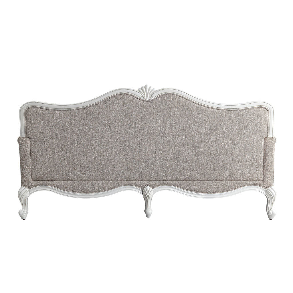 Ciddrenar - Sofa With 5 Pillows - Fabric & White