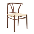 Wesborn - Y Shaped Medieval Armchair For Dining Table (Set of 2) - Brown