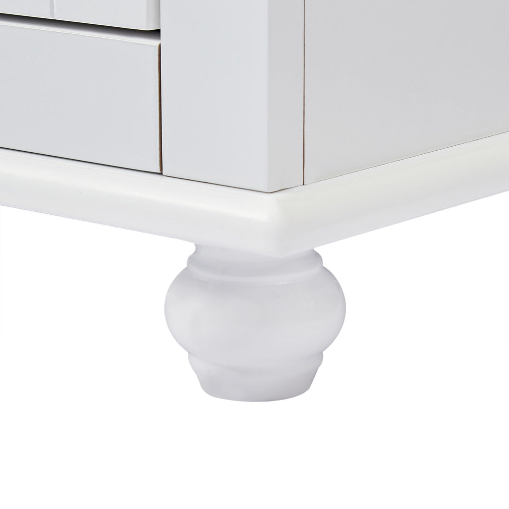 Tall Storage Cabinet With 2 Drawers For Bathroom