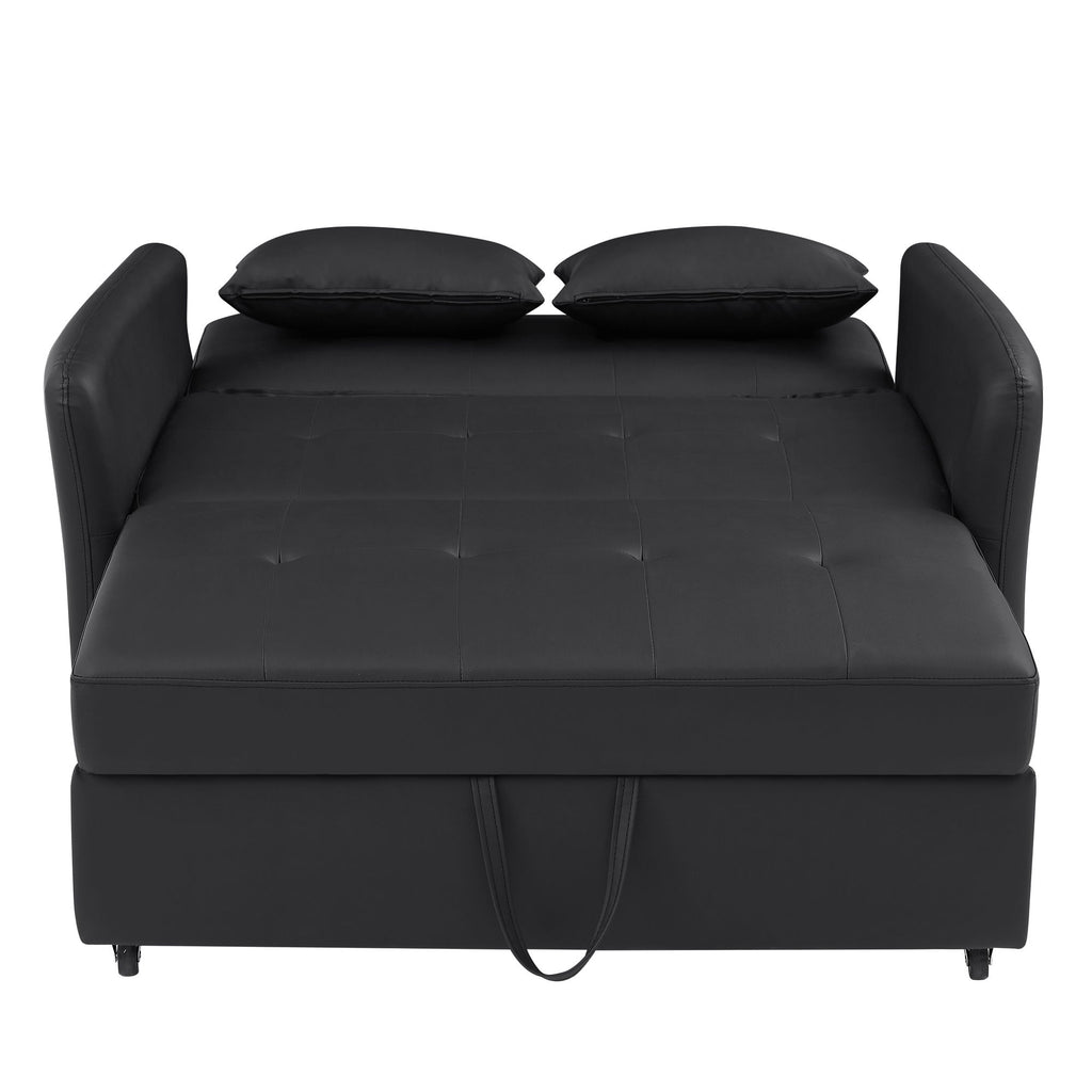 Convertible Sleeper Sofa Bed With 3 USB Ports