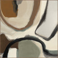 Neutral Swirls - 48" x 48" Painting Art By Buddy Whitlock - Beige / Green