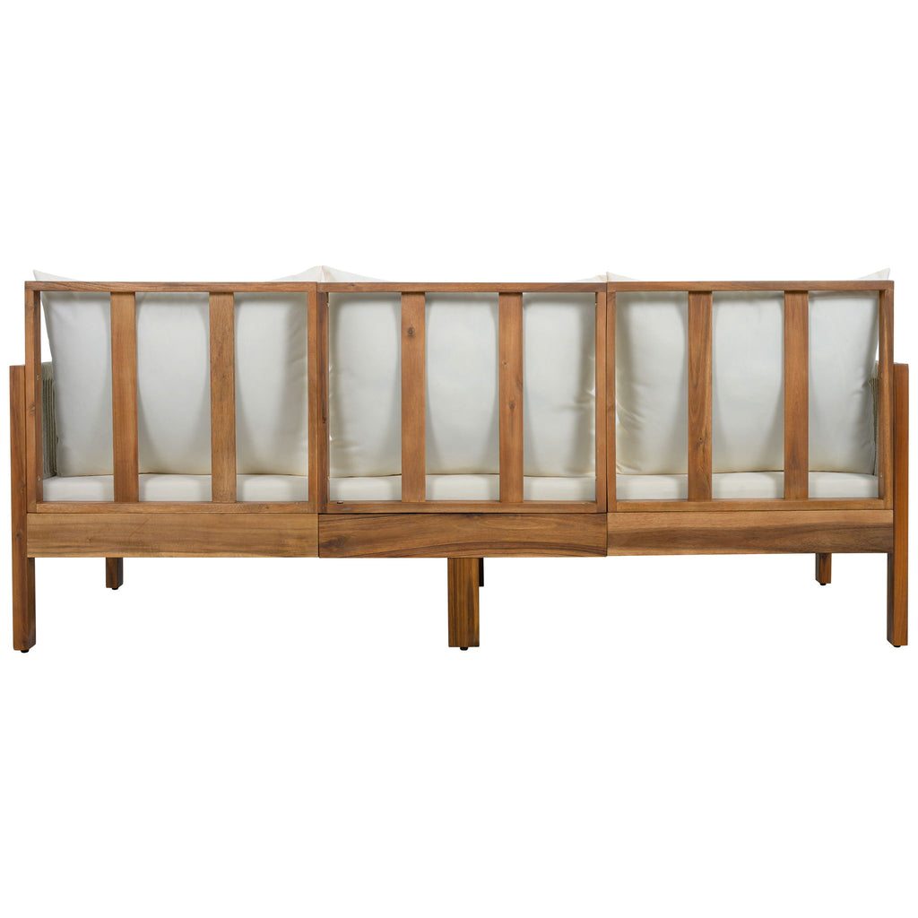 Outdoor Daybed, Patio Sofa Bed, 3 Seat Convertible Sunbed