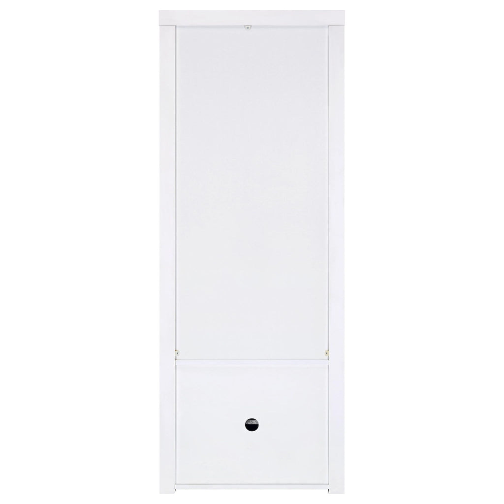 Lance - 3 Piece TV Entertainment Center With Shelves - Gloss White