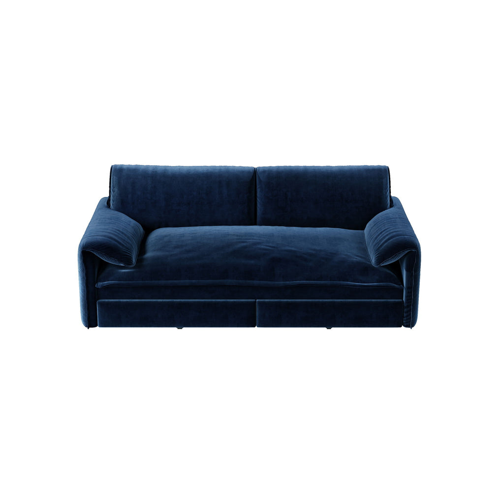 Queen Pull Out Sofa Bed, 3 In 1 Convertible Sleeper Sofa With Side Storage