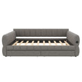 Upholstered Platform Bed With USB Charging And 2 Storage Drawers