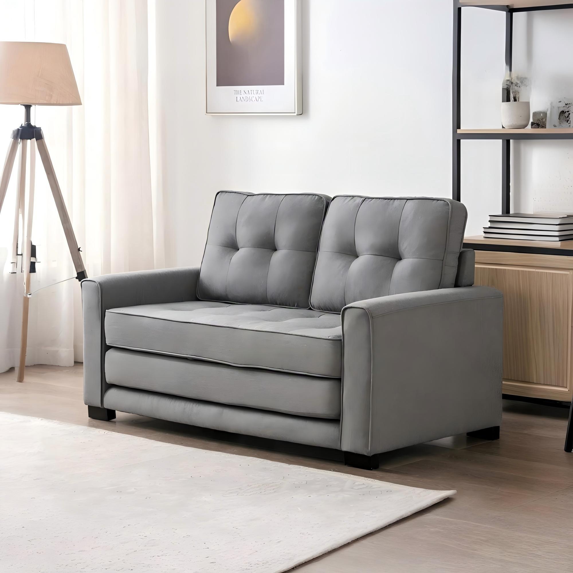 Upholstered Pull Out Sleeper Loveseat