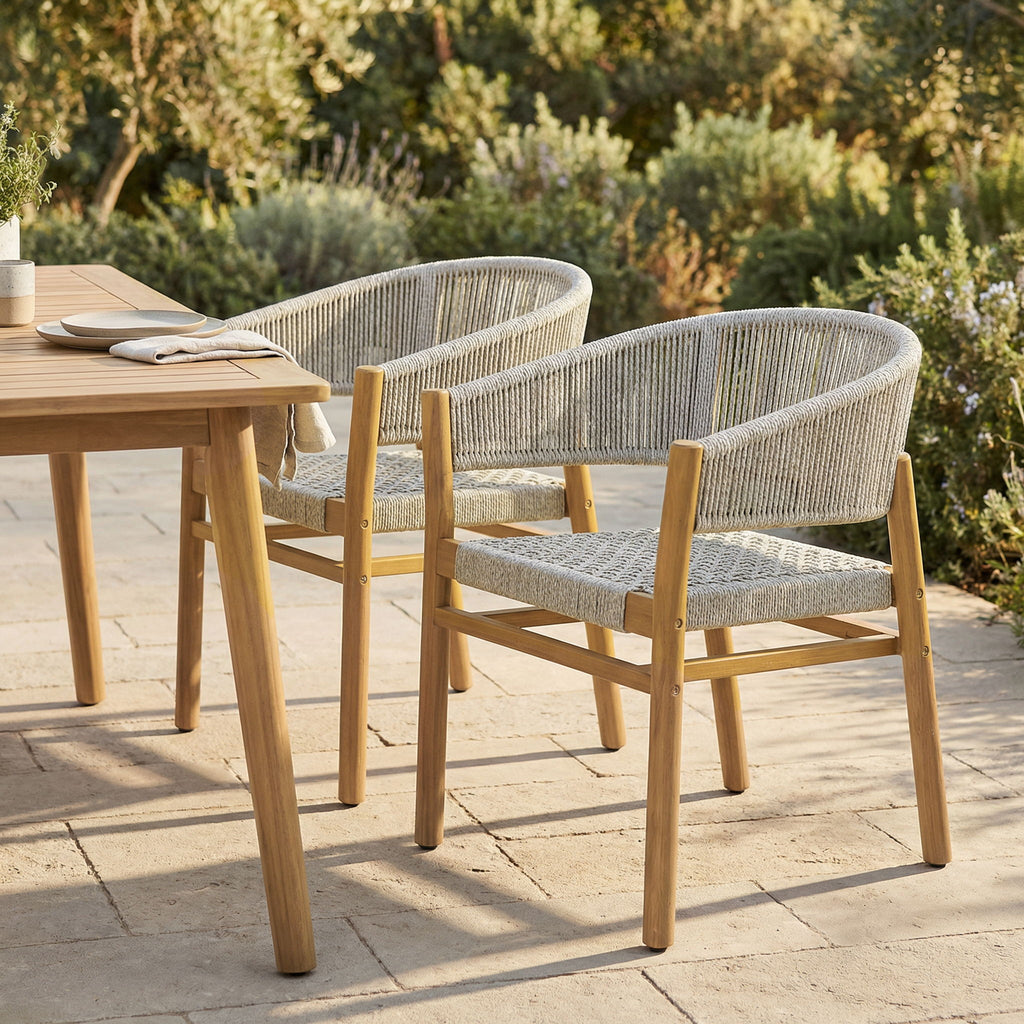 Elegant Outdoor Accent Chair (Set of 2)