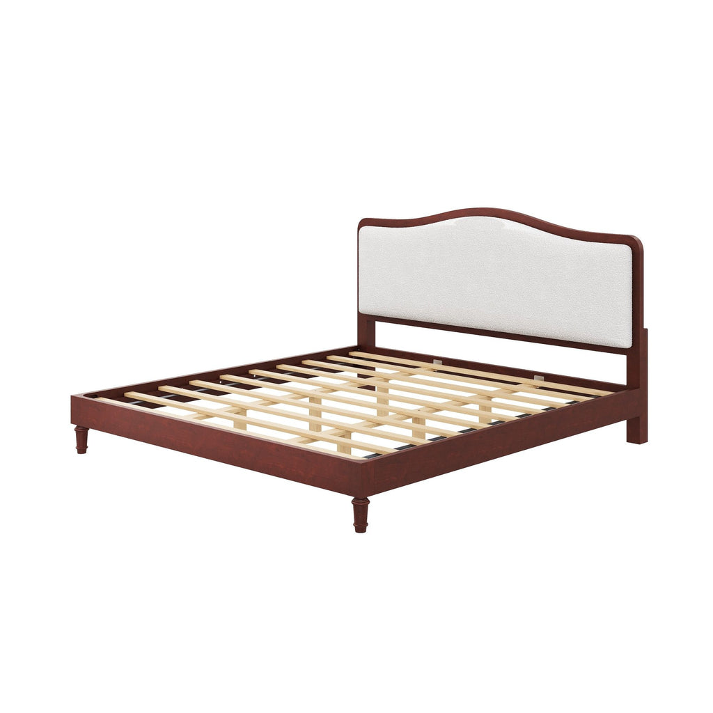 Platform Bed With Upholstered Headboard