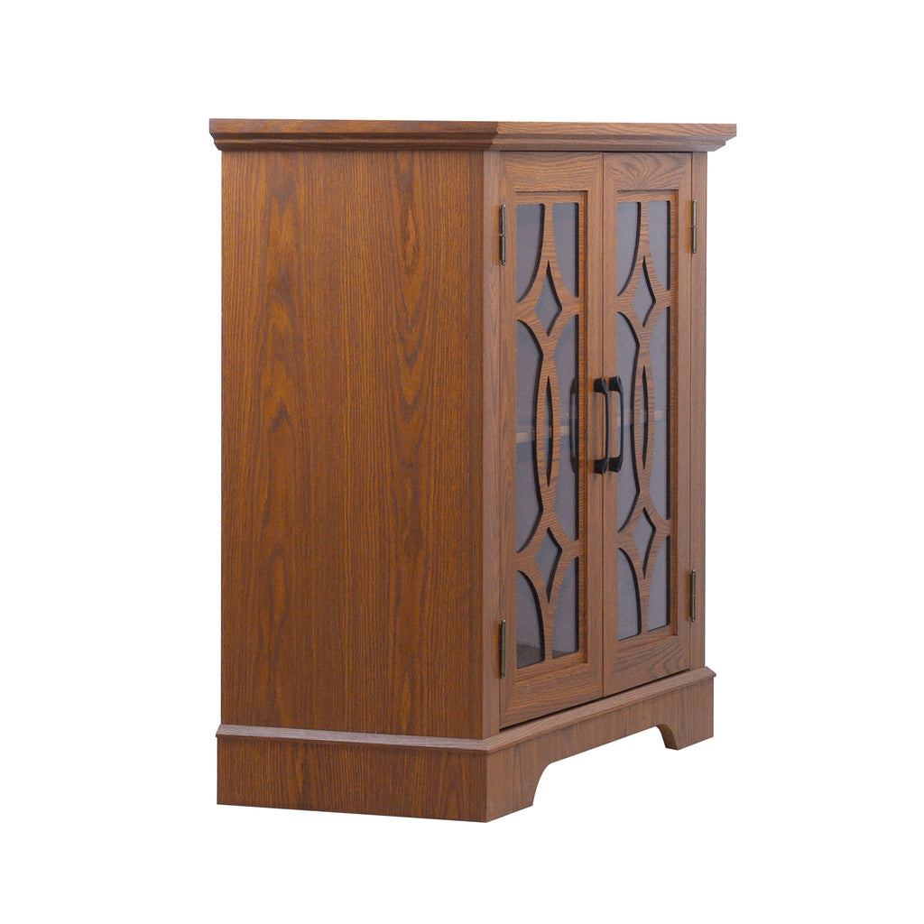 Spacious Sideboard With Adjustable Shelf Storage - Dark Oak