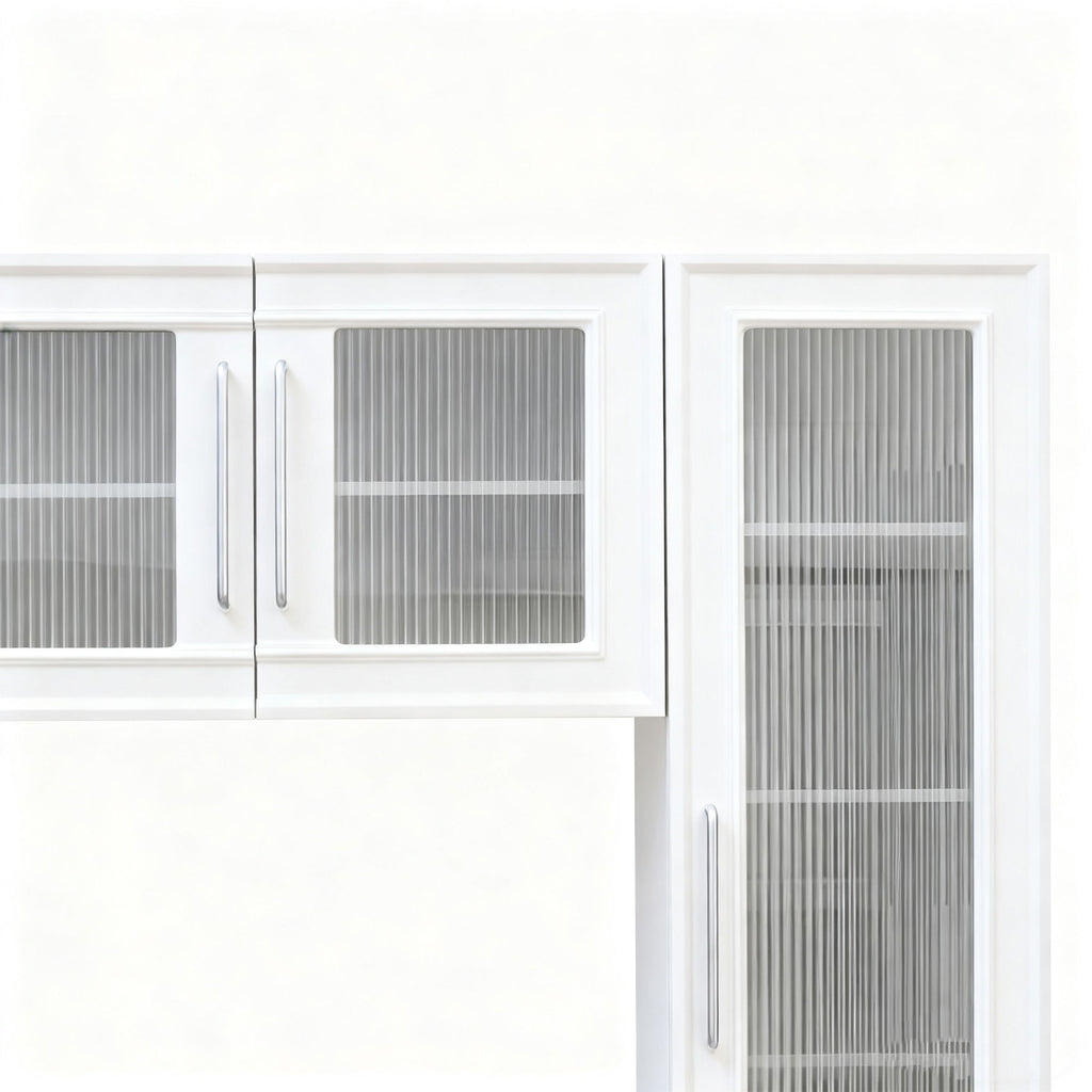 Wall Unit Modern Entertainment Center With Glass Doors