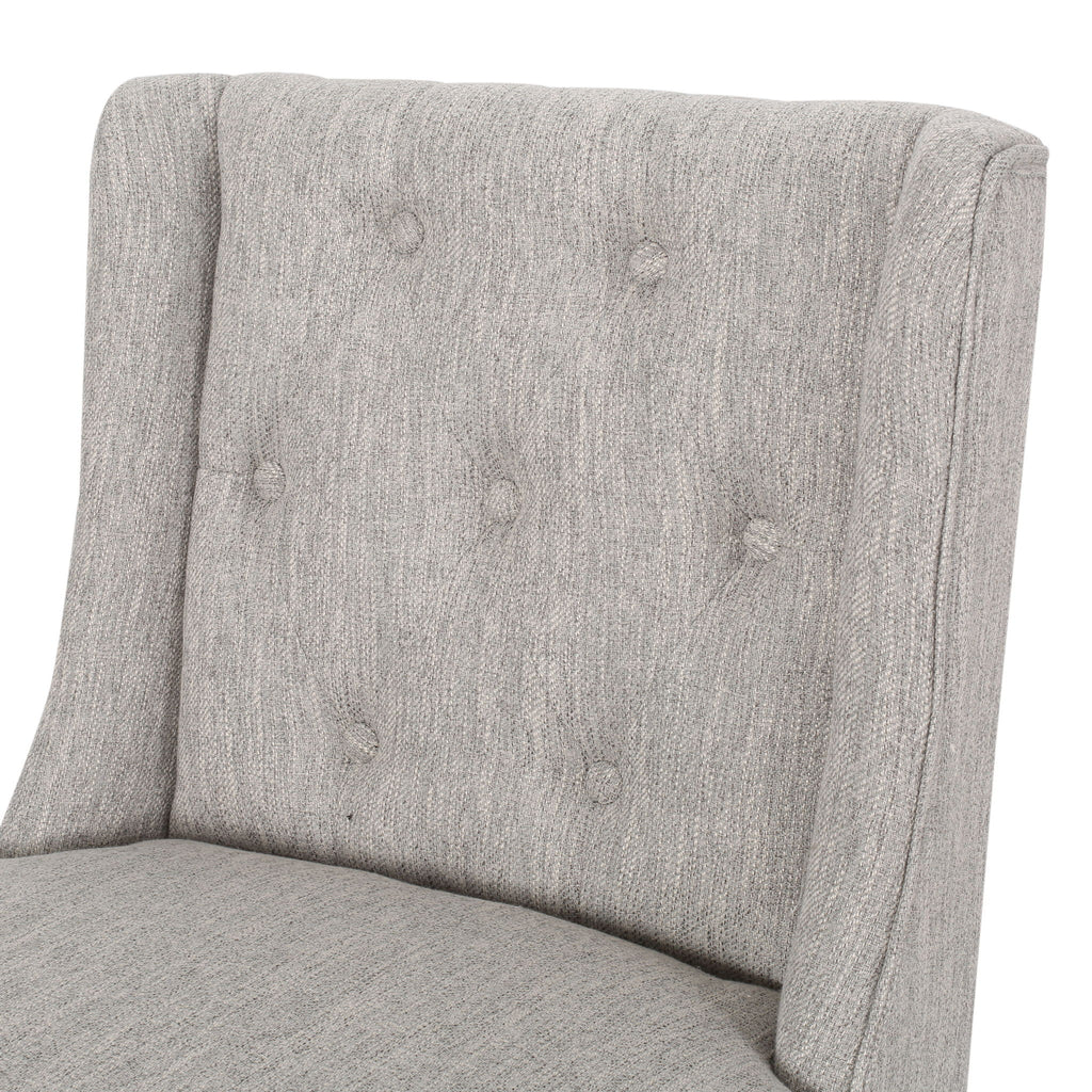 Vienna - Contemporary Fabric Tufted & Wingback Counter Stools (Set of 2)