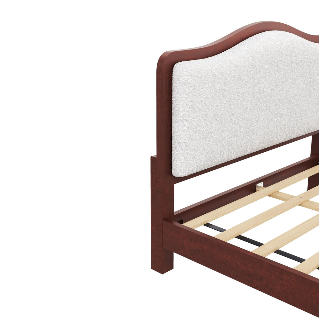 Platform Bed With Upholstered Headboard