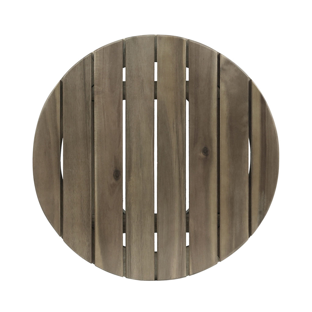 Outdoor Acacia Wood Side Table With Weather Resistance
