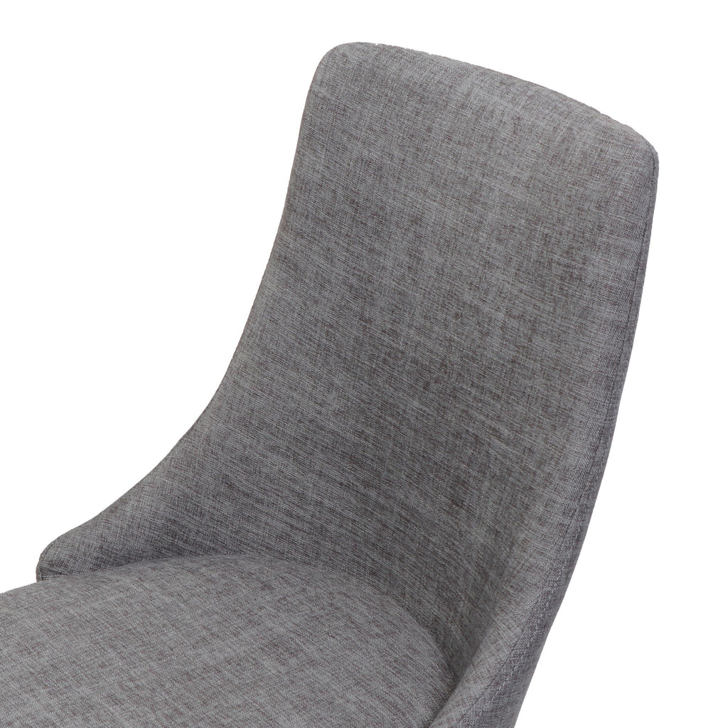 Mid Century Modern Fabric Armless Dining Chair