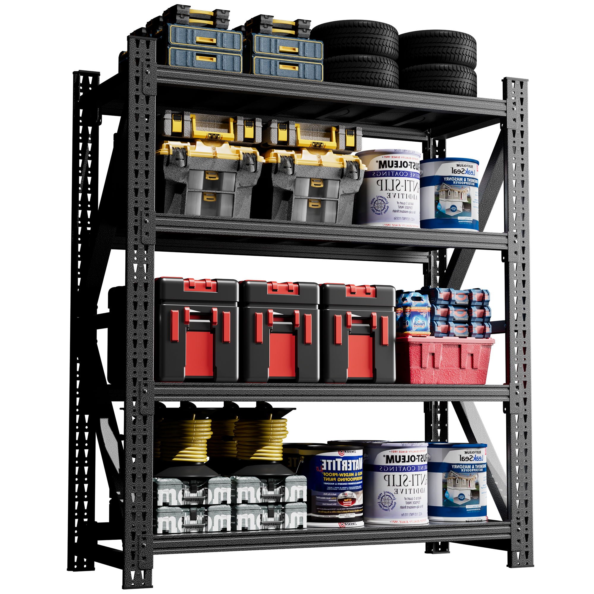 Heavy Duty 4 Shelf Garage Shelving Unit