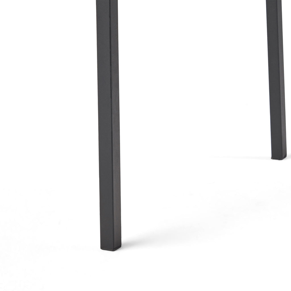 Vermilion - Outdoor Dining Chair With Vertical Slat And Wooden Arm