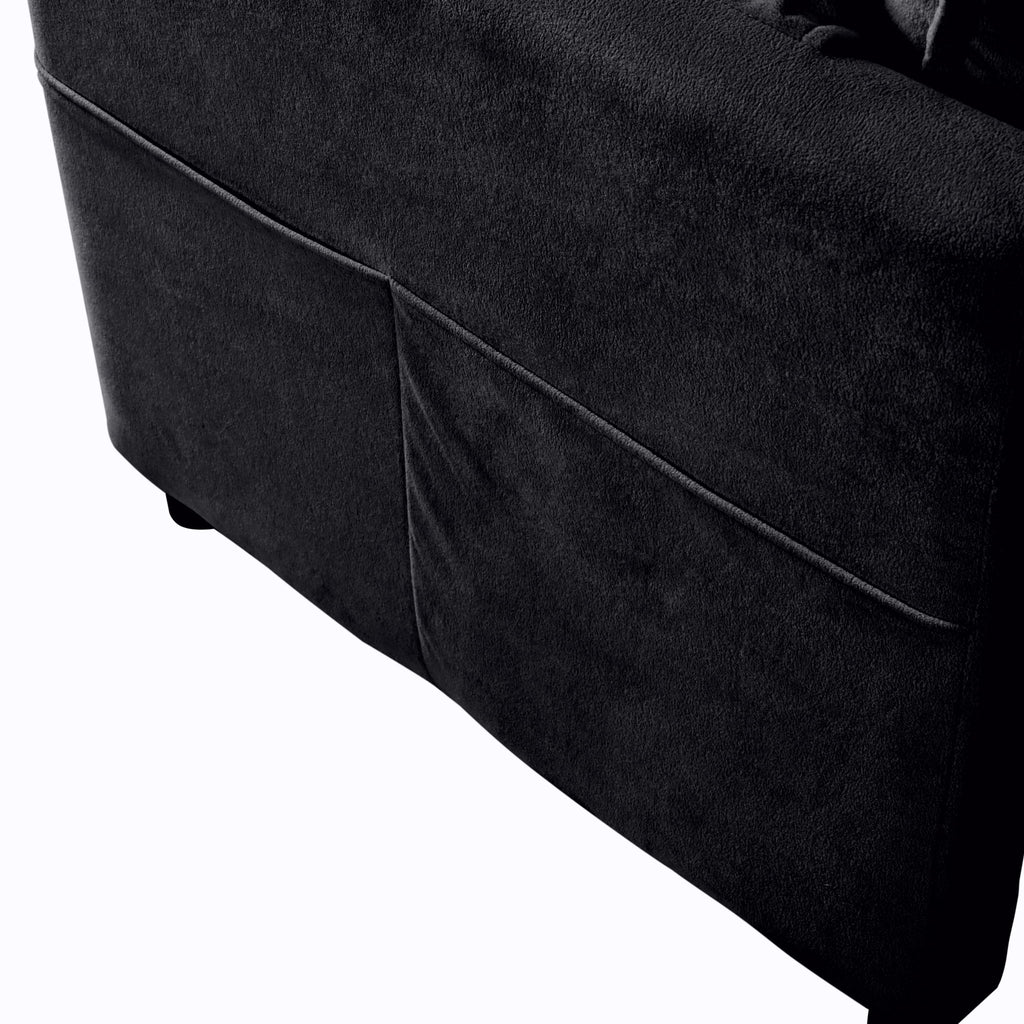 Modern Oversized Accent Chair, Comfy Single Sofa With Large Seat (Set of 2)