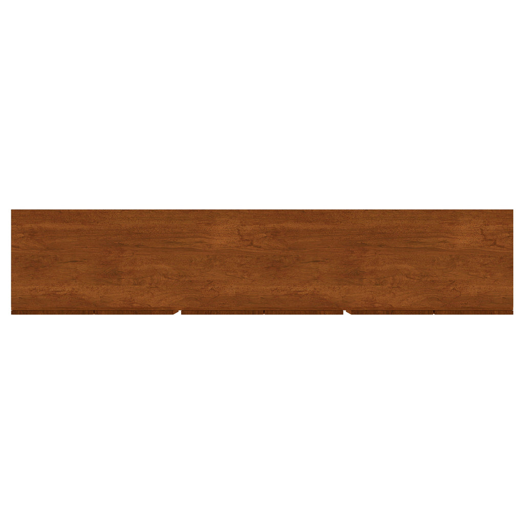 Harper - TV Stand Media Console With Curved Doors - Brown