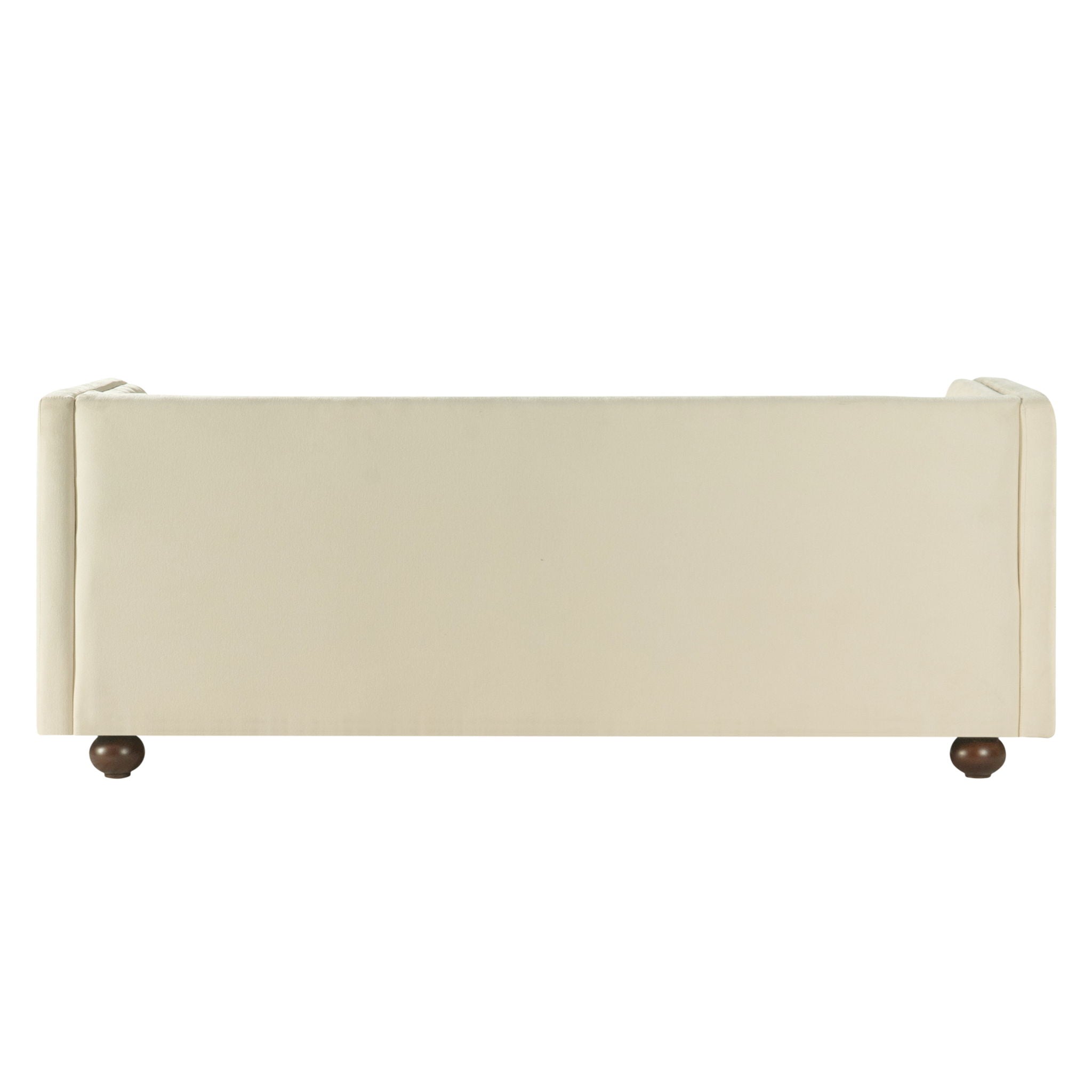 3 Seater Sofa Upholstery With Square Arms, Living Room Couch