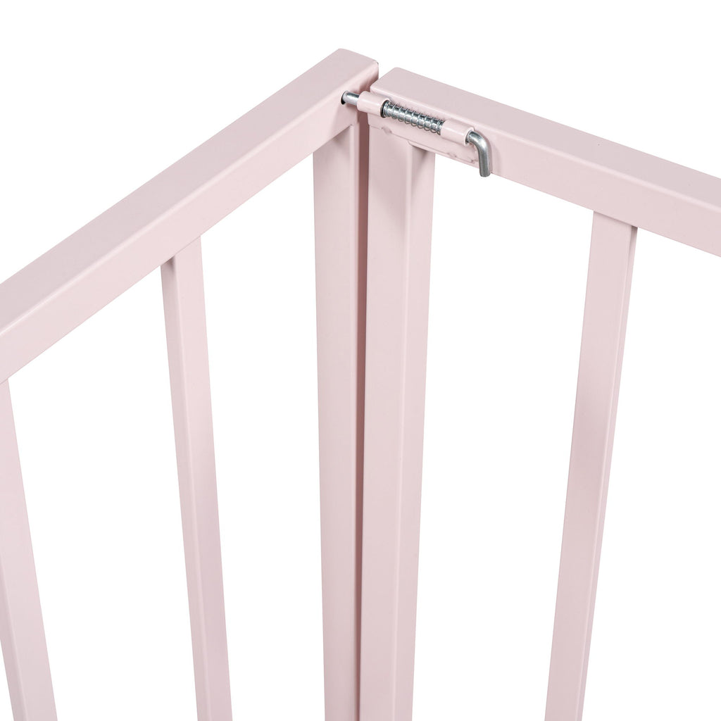 Metal Floor Bed Frame With Fence And Door