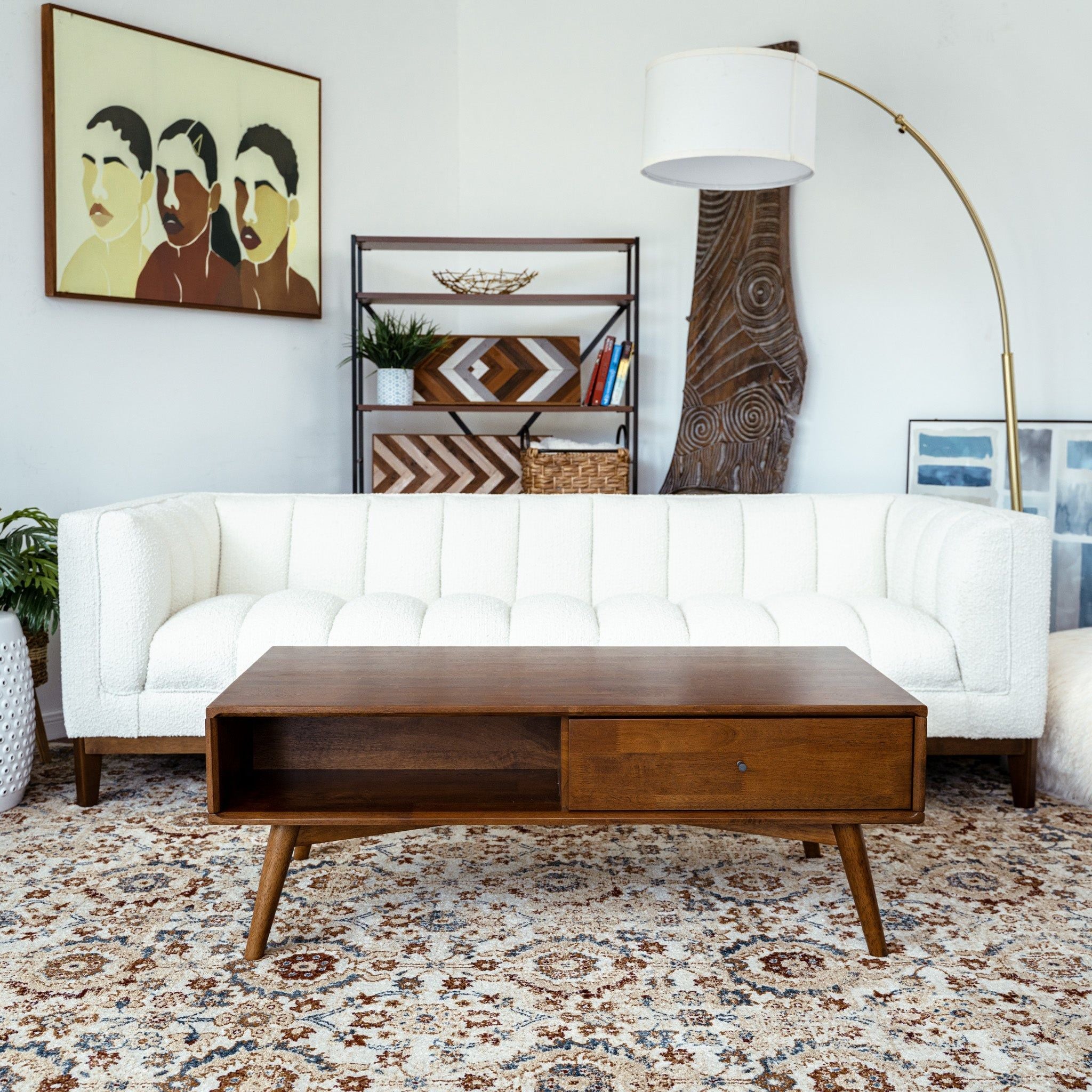 Caroline - Coffee Table - Walnut Brown