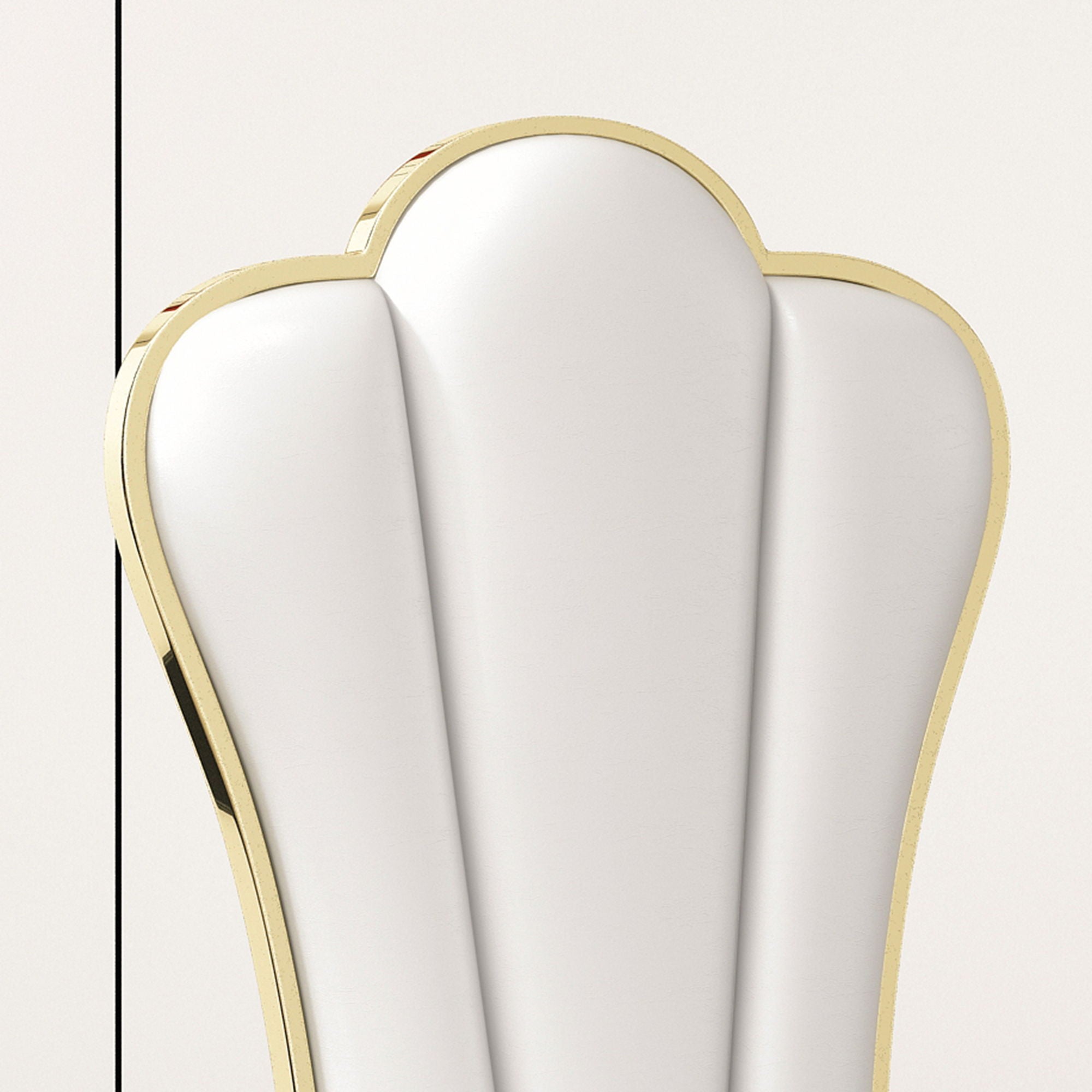 Modern ette Dining Chairs, Unique Backrest Design With Stripe Armless (Set of 2)